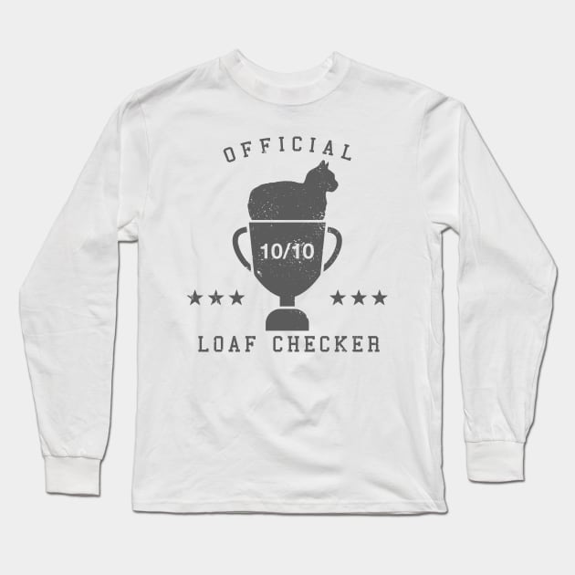 Official Loaf Checker - gray Long Sleeve T-Shirt by CCDesign